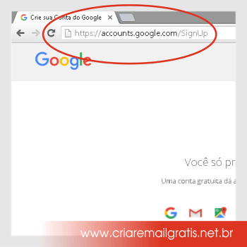 Criar email grátis