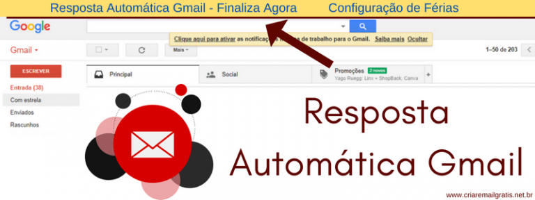 Como Configurar Resposta Automática No Gmail Criar Email Grátis 1167